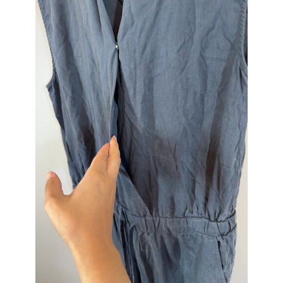 Anthropologie Cloth & Stone Women's Navy Blue Sleeveless Jumpsuit Size S - Picture 10 of 10